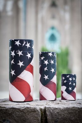 US Flag Scattering Urn - Medium