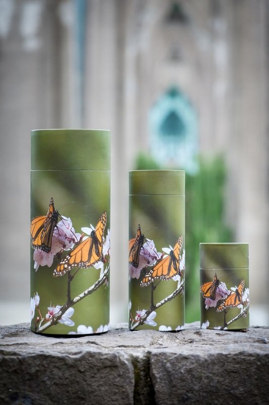 Butterflies Scattering Urn - Large