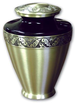 Golden Leaf Urn