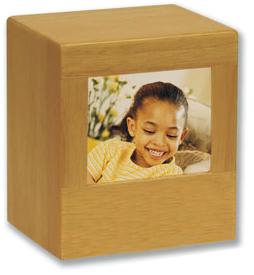 Small Oak Photo Urn